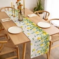 thumbnail image 3 of Summer Lemon Table Runner - 70 Inch Long, Kitchen Dining Table Runner Dresser Scarves, Eucalyptus Flower Leaf Retro Botanical Farmhouse Decor for Coffee Tables Wedding Party Banquet, 3 of 8