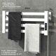 thumbnail image 1 of Accesorios de baño en blanco y negro, secador de toallas. Toallero eléctrico con pantalla táctil inteligente. Toallero eléctrico doméstico montado en la pared., 1 of 5