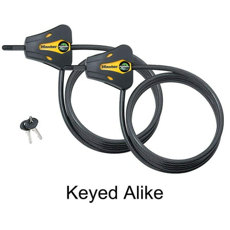 Master Lock - 8419KA-2 - (2) Trail Camera Python Adjustable Cable (Best Way To Lock A Trail Camera)