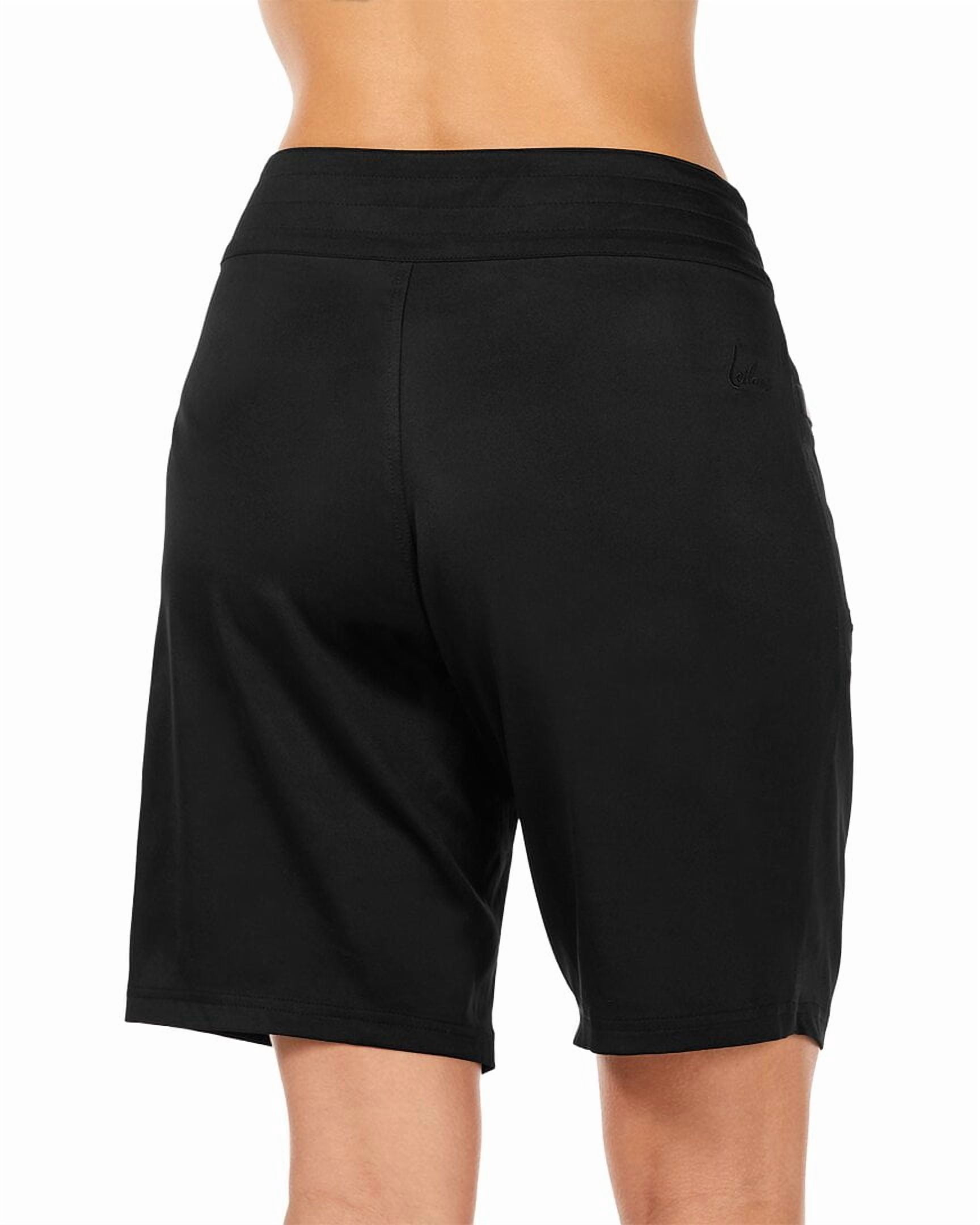 Women's Leilani A720099L Boardshorts Surf City Short 10 Inch Swim Bottom (Black 10)