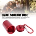 thumbnail image 3 of Small Storage Tube, Sturdy and Lasting Aluminum Alloy Lightweight Design Keychain Container Whistle Rope  for Travel for Hooks Cables Seasonings Black,Red,Silver, 3 of 7
