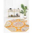 thumbnail image 4 of Unique Loom Paragon Collection Area Rug - Grayson (8' 2" Octagon Orange/Blue), 4 of 10