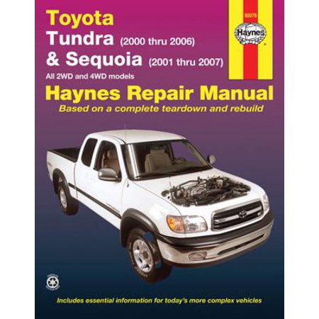 Toyota Tundra 2000 Thru 2006 Amp Sequoia 2000 2007 All