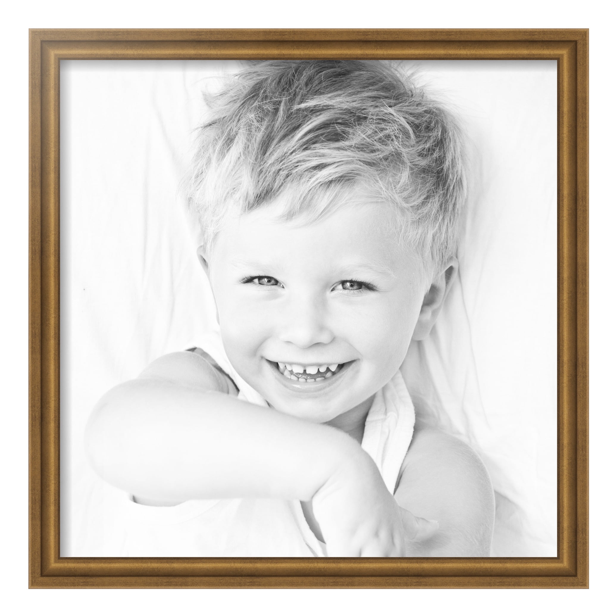 ArtToFrames 20" x 20" Muted Gold Glow Picture Frame, 20x20 inch Gold MDF Poster Frame (WOM-4680),  Pack