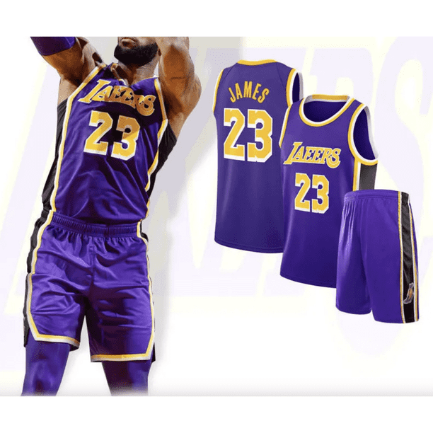 LeBron James Lakers Basketball Jersey Set for Kids XL/S