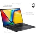 thumbnail image 2 of ASUS Vivobook 16" WUXGA Slim Laptop, Intel Core i7-1255U 10-Core Processor, Intel Iris Xe Graphics, 16GB RAM 1TB SSD, Bluetooth 5, Wi-Fi 5, Windows 11 Home, Black, 2 of 5