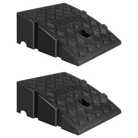 Hemobllo 2Pcs Multi-Functional Vehicle Ramps for Car Bikes Scooter Lightweight and Portable