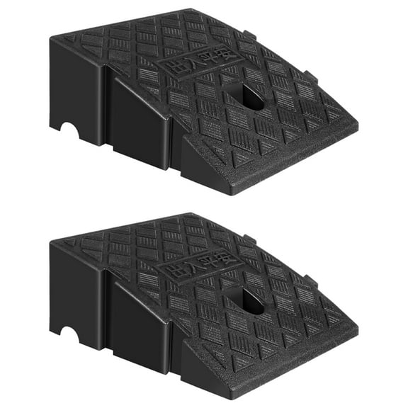 OULII 2Pcs Portable Car Ramps for Low Cars with Stability and Security Ideal for Driveways