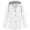 White, variant on Turilly Women Solid Rain Jacket Outdoor Plus Size Waterproof Hooded Raincoat Windproof