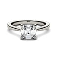 thumbnail image 4 of Charles & Colvard 14K White Gold Moissanite 6.5mm Asscher Solitaire Engagement Ring-Size 6.5 1.30cttw DEW, 4 of 9