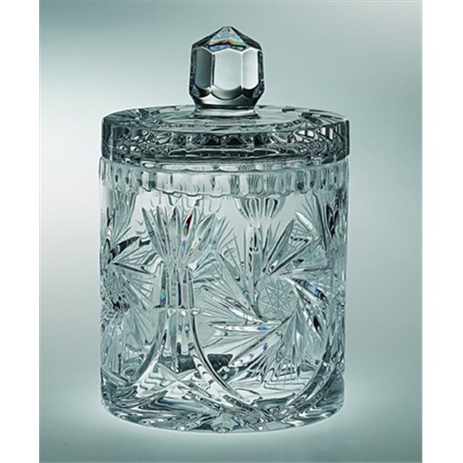 Majestic Gifts PW1308 Pinwheel 8 inch Crystal Cookie Jar