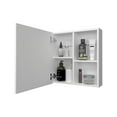 thumbnail image 3 of Morenci Medicine Cabinet with Included Mirror and 1 Door,White,White Melamine Bath Faucets Bathroom Storage, 3 of 8
