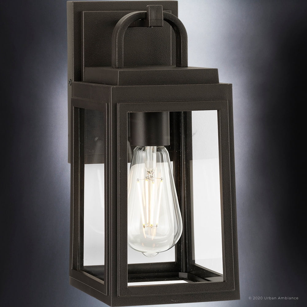 Luxury Farmhouse Wall Sconce, 11.875H x 5.5W, with Modern Farmhouse Style, Olde Bronze, UHP1380 by Urban Ambiance