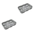 thumbnail image 2 of Advancent Molde de bola de hielo DIY para hacer cubitos de hielo de 6 cavidades, molde de silicona para Bar de casa, fiesta, verano, whisky, vino, Type1 NO1 Advancent CBP155977, 2 of 6