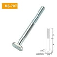thumbnail image 1 of T-Slot Slider T-Track Jig Fixation Rail Accessoires Spéciaux Outil de Menuiserie M6-70T Vis, 1 of 10
