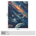 thumbnail image 4 of Shiartex   Space Blanket for Kids,Milky Way Solar System Space Adventure Planet Rocket Galaxy Starry Sky Constellation Flannel Blanket,Ultra Soft Fluffy Bed Blanket Throw for Sofa Couch White, 4 of 6