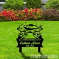 thumbnail image 2 of Craftnamesign Custom Cowboy Memorial Stake, Cowboy Sympathy Gift, Memorial Plaque, 2 of 4