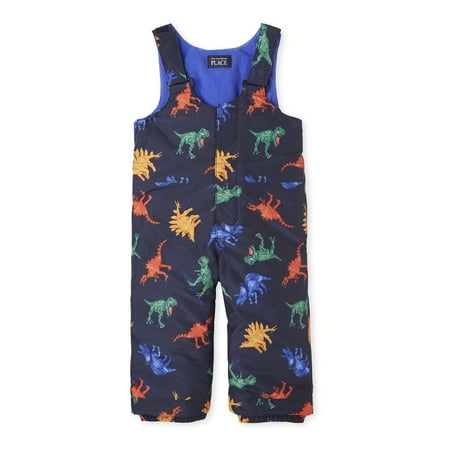 The Children's Place Baby Toddler Boy Printed Snow Pants Bib