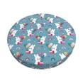thumbnail image 2 of Lsque Rabbit And Rainbow Round Bar chair cushion covers Velvet Fabric Premium Comfort Protects from Scratches and Stains for 14-17 Inch Chair- 14 inch, 2 of 7