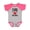 Baseball Heather and Hot Pink, variant on Meme and Papaw Grandchild Boys or Girls Baby Bodysuit