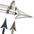 thumbnail image 1 of Rod Desyne Arrow Double Window Curtain Rod Set, 120 to 170-Inch, Antique Brass, 1 of 3