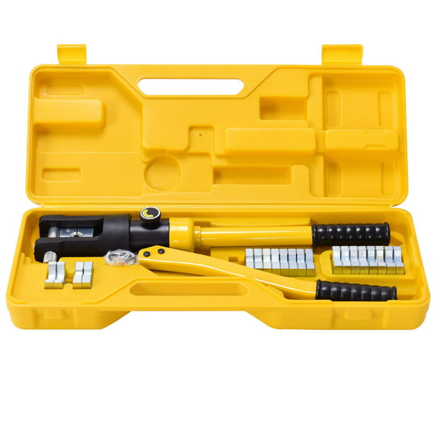 Goplus 16 Ton Hydraulic Wire Terminal Crimper Battery Cable Lug ...