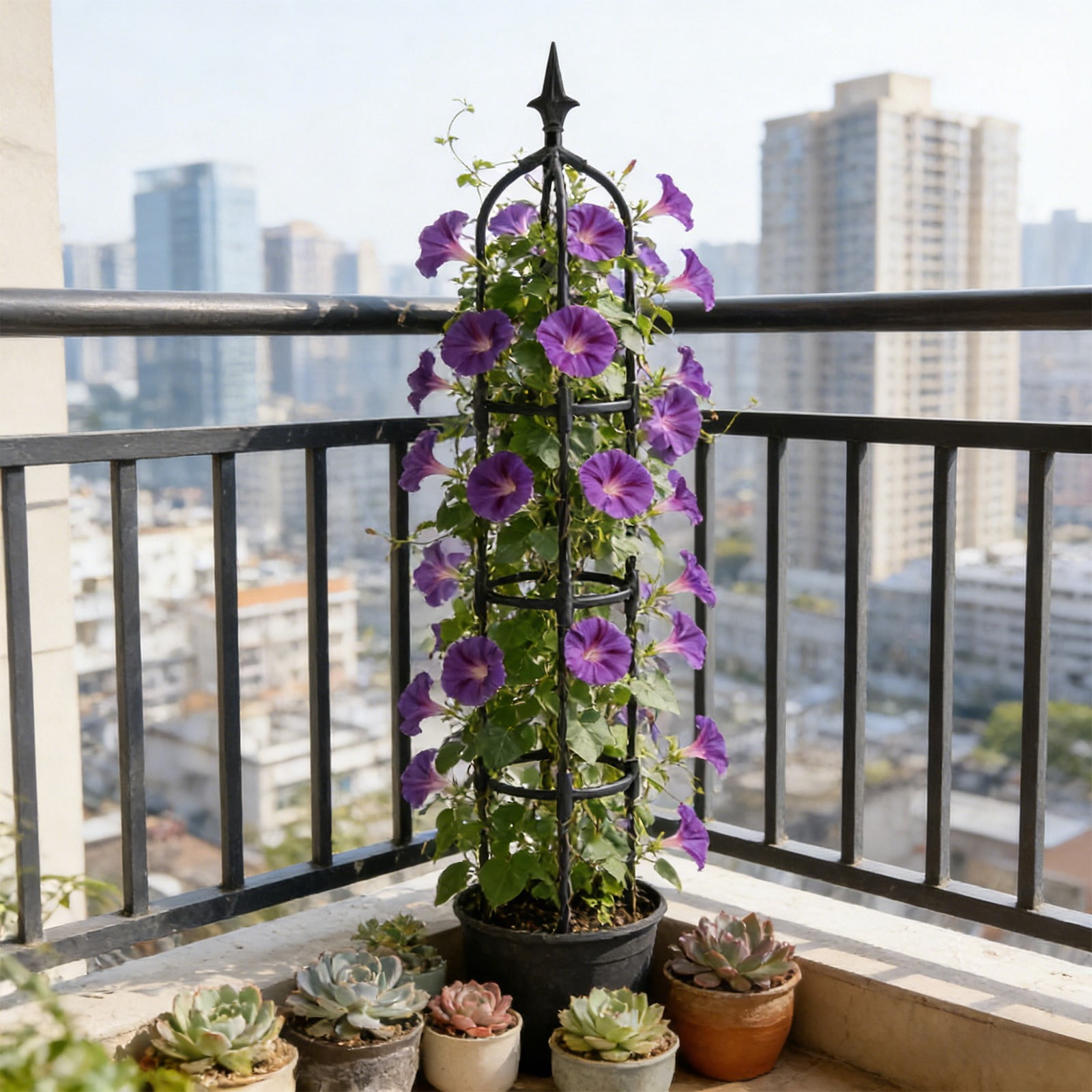 Garden Obelisk Trellis for Climbing Plants, European Style Garden Trellised Flower, Rustproof with Heavy Duty Plastic Coated, Wedding Arches Arbor Ceremony Party Outdoor Floral Decor