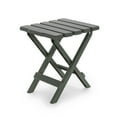 thumbnail image 3 of Camco Adirondack Camping Small Plastic Folding Side Table, Sage (2 Pack), 3 of 12