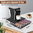 thumbnail image 2 of Cajón para Cápsulas de Café, Cajones Porta Capsulas 36 Cápsulas, Soporte Almacenamiento Organizador Cafe Encimera, Accesorios Oficina y Cocina del Hogar, 2 of 8