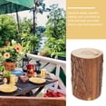 thumbnail image 2 of abbageba Wooden Stump Creative Wall Hanging Artificial Flower Shelf Living Room Garden Balcony Round Plant Rack Stand - Size L, 2 of 6