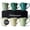 Jungle Green, variant on Coffee Mugs set of 6 / Coffee Cups - 6 x 14 Oz Ceramic Mugs - Large Coffee Mugs - Microwave & Dishwasher safe - Palmanova Collection 