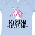 thumbnail image 4 of Inktastic My Mema Loves Me Girl Unicorn Girls Baby Bodysuit, 4 of 5