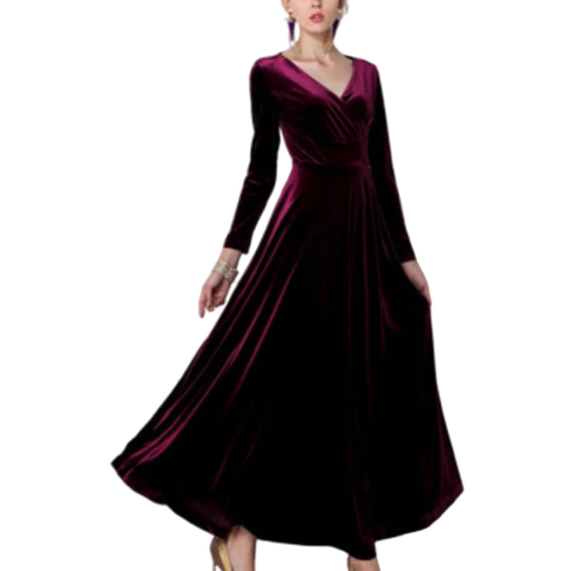 strapless open back dress Ethel Long Sleeve Jersey Midaxi Dress