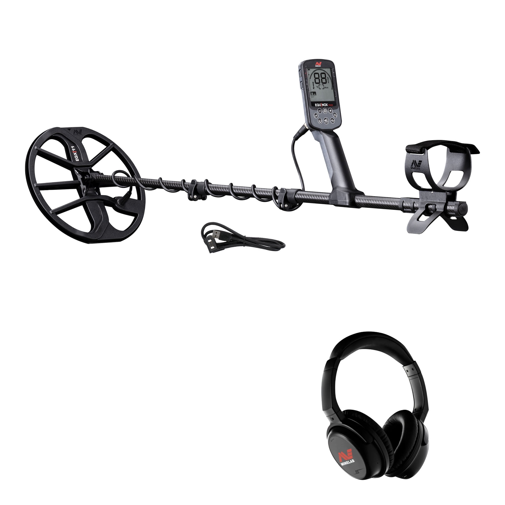 Minelab EQUINOX 700 Multi-IQ Metal Detector with 11" Coil and FREE EQX 15 Coil