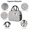 thumbnail image 4 of Insulated Lunch Bag for Women, Floral Print Oxford Fabric Lunch Box, Leakproof Thermal Cooler Tote for Work, School & Picnic, Leopard Animal Print, 4 of 5