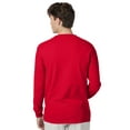 thumbnail image 3 of Hanes Beefy-T Unisex Long Sleeve T-Shirt Deep Red S, 3 of 4