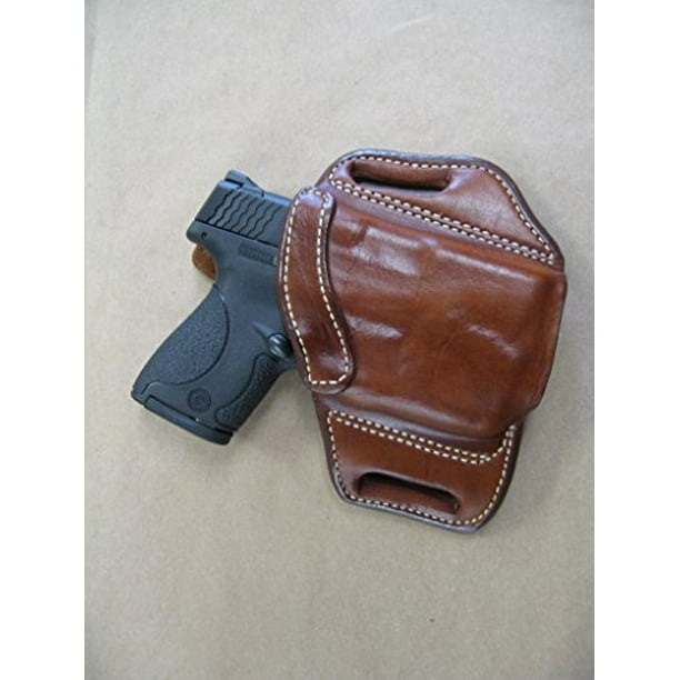 Ruger Lc380 With Laser Owb Leather 2 Slot Molded Pancake Belt Holster Tan Right Hand Walmart Com Walmart Com