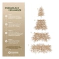 thumbnail image 4 of Árbol de Navidad Ramas de Bayas Acabado Metálico, Pino Navideño Estilo Nórdico Esquimal (Dorado, 2.25 m), 4 of 6