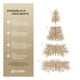 thumbnail image 4 of Árbol de Navidad Ramas de Bayas Acabado Metálico, Pino Navideño Estilo Nórdico Esquimal (Dorado, 2.25 m), 4 of 6