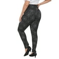thumbnail image 6 of HDE Womens Plus Size Graphic Leggings Halloween Costume Tights Spiderweb 4X, 6 of 6
