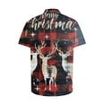 thumbnail image 5 of Awdenio Mens Shirts Christmas Hawaiian Shirt for Men Short Sleeve Button Down Plaid Santa Vacation Dress Shirts,Size 5XL, 5 of 5