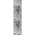 thumbnail image 3 of JONATHAN Y SUPERSOFT 2 x 8 Runner Rug, Eleni Glam Abstract Marble - Charcoal/Cream, SEU301A-28, 3 of 6