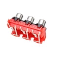 thumbnail image 4 of Conector de audio y video AV hembra de 6 RCA de montaje en panel PCB rojo de 9 pines, 5Pcs, 4 of 4