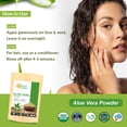 thumbnail image 3 of Polvo de aloe vera Herbs Botanica Organic 150 g para cabello y piel, 3 of 4