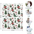 thumbnail image 4 of White Cartoon Christmas Dinosaurs Sweaters Pattern Blanket,Comfortable Soft Flannel Throw Blanket,All Season,Warm Lightweight Blankets for Sofa Bed Couch Living Room Chair,30"x40", 4 of 4