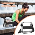thumbnail image 4 of MesaSe 1 Pcs PVC Transparent Bag Clear Purse Clear Bags Clear Shoulder Bag Stadium Approved Small Handbag, 4 of 7