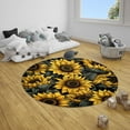 thumbnail image 5 of Circle Dot Round Area Rug, playful polka pattern carpet for nursery, hallway or office, soft washable non-slip floor mat, cheerful modern décor accent, 5 of 7