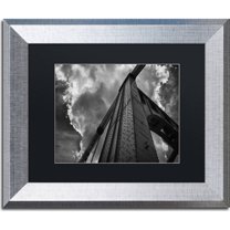 Trademark Fine Art "Andy Warhol Bridge" Canvas Art by Jason Shaffer, Black Matte, Silver Frame