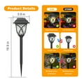 thumbnail image 6 of TopZoo Solar Lights Outdoor Pathway, 6 Pack Solar Garden Stake Lights for Yard Patio Walkway Planter Pool, LED Waterproof, Warm White, 6 of 6