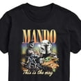 thumbnail image 3 of Star Wars - The Mandalorian Mando Collage - Men's Short Sleeve Graphic T-Shirt, 3 of 5